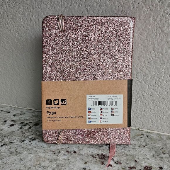 A6 Buffalo Journal Sparkle Pink Notebook - Picture 9 of 9